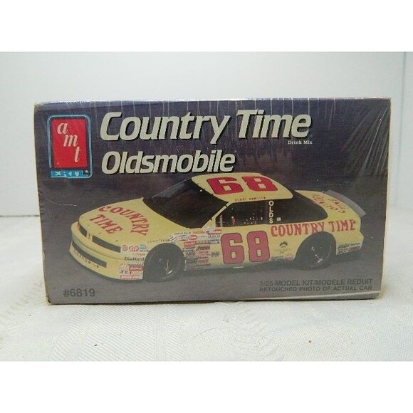 1991 AMT Ertl Model Car Kit Bobby Hamilton #68 Country Time Oldsmobile 6819 - Picture 8 of 8